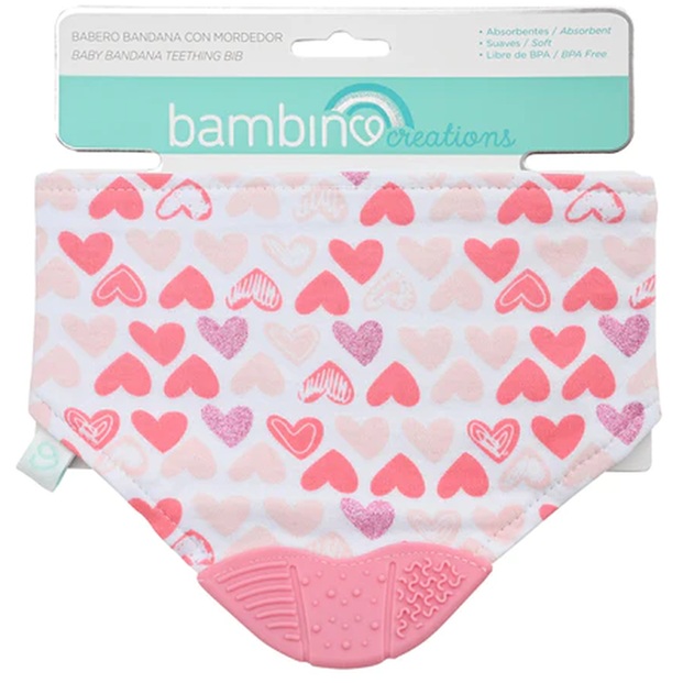 Bambino Babero Bandana con Mordedor