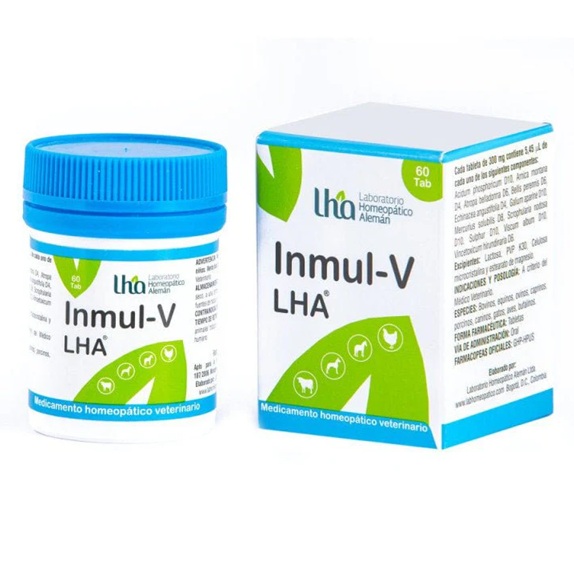 Inmul-V LHA 60 Comprimidos Perros/Gatos/Otros LHA