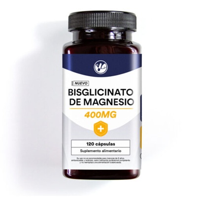 Bisglicinato de Magnesio 400 mg 120 Cápsulas Natural Farm