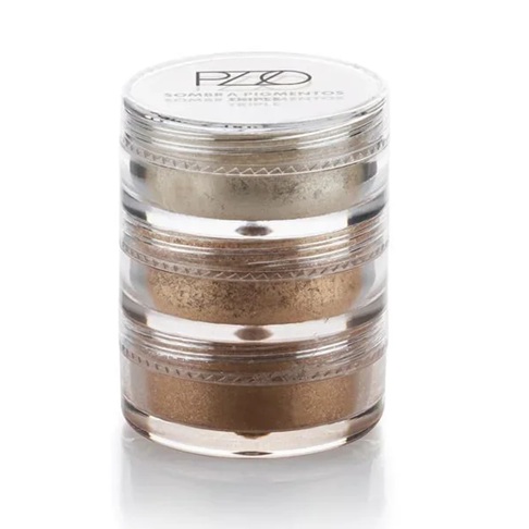 Petrizzio Trio Sombra de Ojos Pigmentos Triple Gold