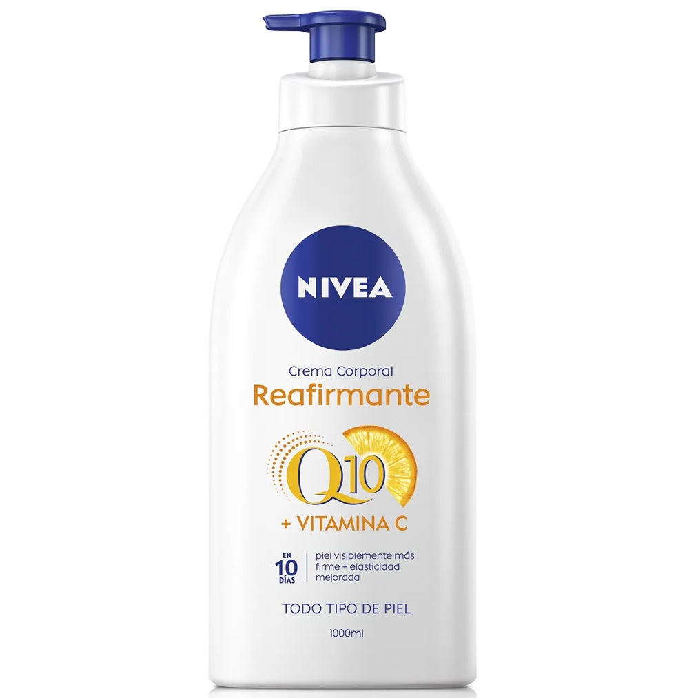Nivea Crema Corporal Reafirmante Q10 + Vitamina C Todo Tipo de Piel 1000 mL