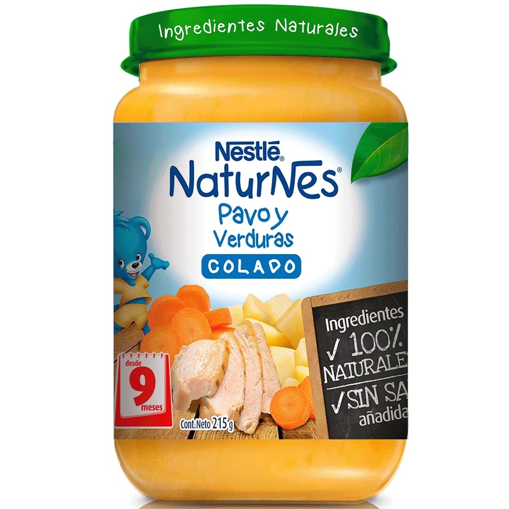 Naturnes Colado Pavo y Verduras 215 g Nestlé