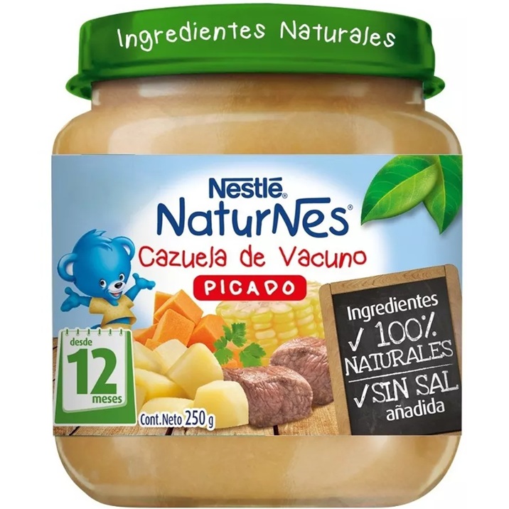 Naturnes Picado Cazuela de Vacuno 250 g Nestlé