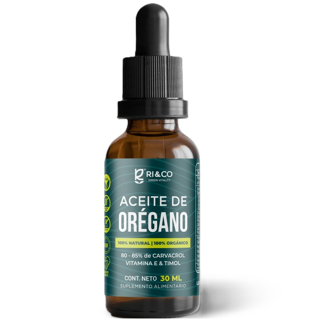 Aceite de Orégano Orgánico 30 mL RI&CO