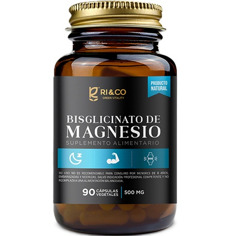 Bisglicinato de Magnesio 1.000 mg/2 Caps 90 Cápsulas Veganas Ri&Co