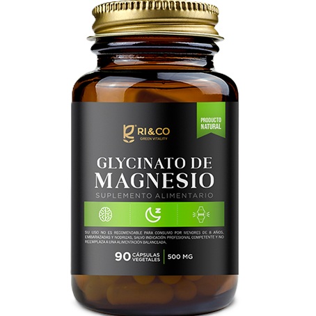 Glicinato de Magnesio 1.000 mg/2Caps 90 Cápsulas Veganas Ri&Co