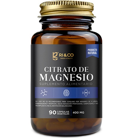 Citrato de Magnesio 800 mg/2Caps 90 Cápsulas Veganas Ri&Co