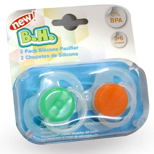BH Chupete de Silicona 3 a 6 meses 2 Unidades
