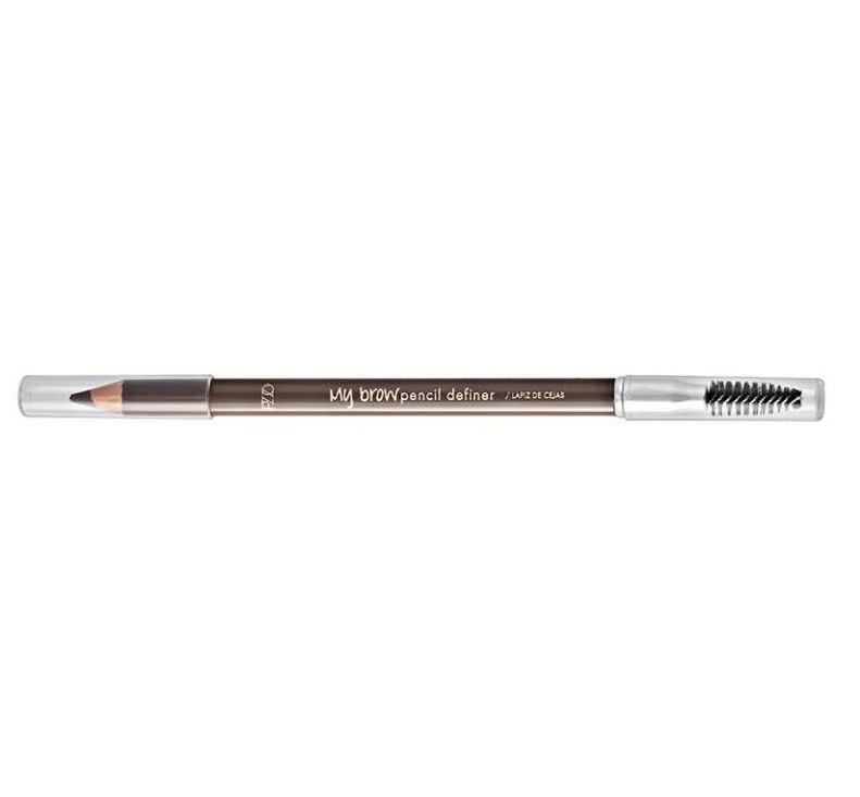 Petrizzio My Brow Pencil Definer Lápiz delineador de Cejas con Cepillo Aplicador Mokka
