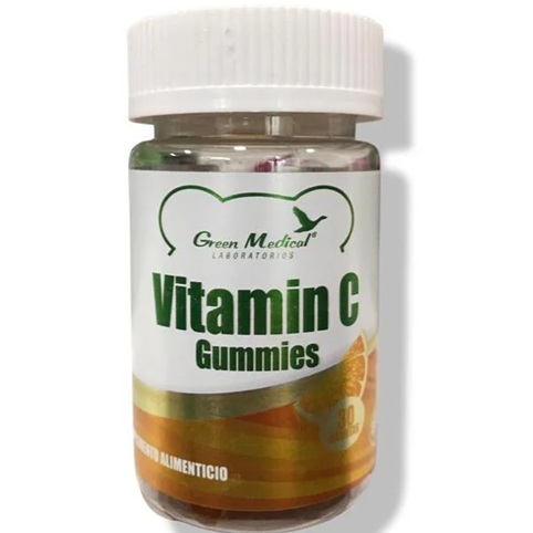 Vitamina C Gummies 325 mg 30 Gomitas Green Medical