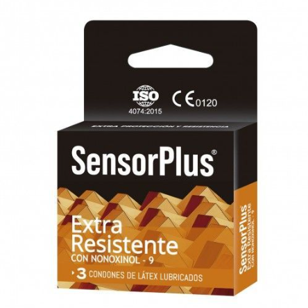 Sensor Plus Extra Resistente 3 Preservativos