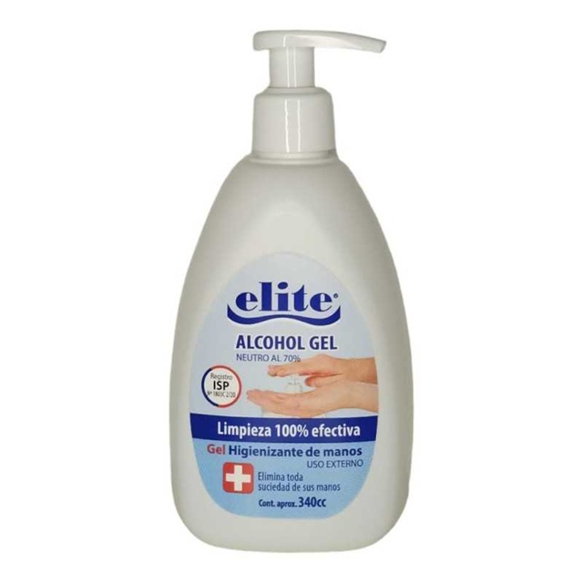 Elite Alcohol Gel Sin Enjuague Envase 340 mL