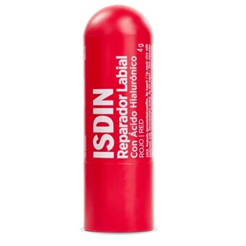 Isdin Reparador Labial Stick Rojo con Ácido Hialuronico 4 g