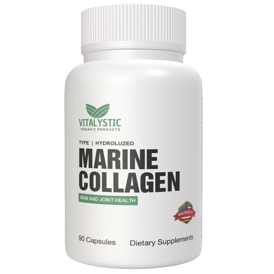 Colágeno Marino (con Mg, Vit. C y D3) 90 Cápsulas Vitalystic