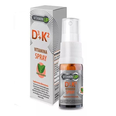 Vitamin UP D3 y K2 (800 UI / 90 mcg) Spray Bucal 90 Dosis Newscience