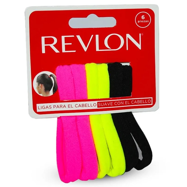 Revlon 6 Collets Suaves Colores Sin Metal
