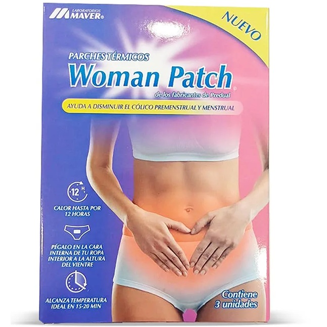 Woman Patch 3 Parches Térmicos Guatero Cólico Menstrual Maver