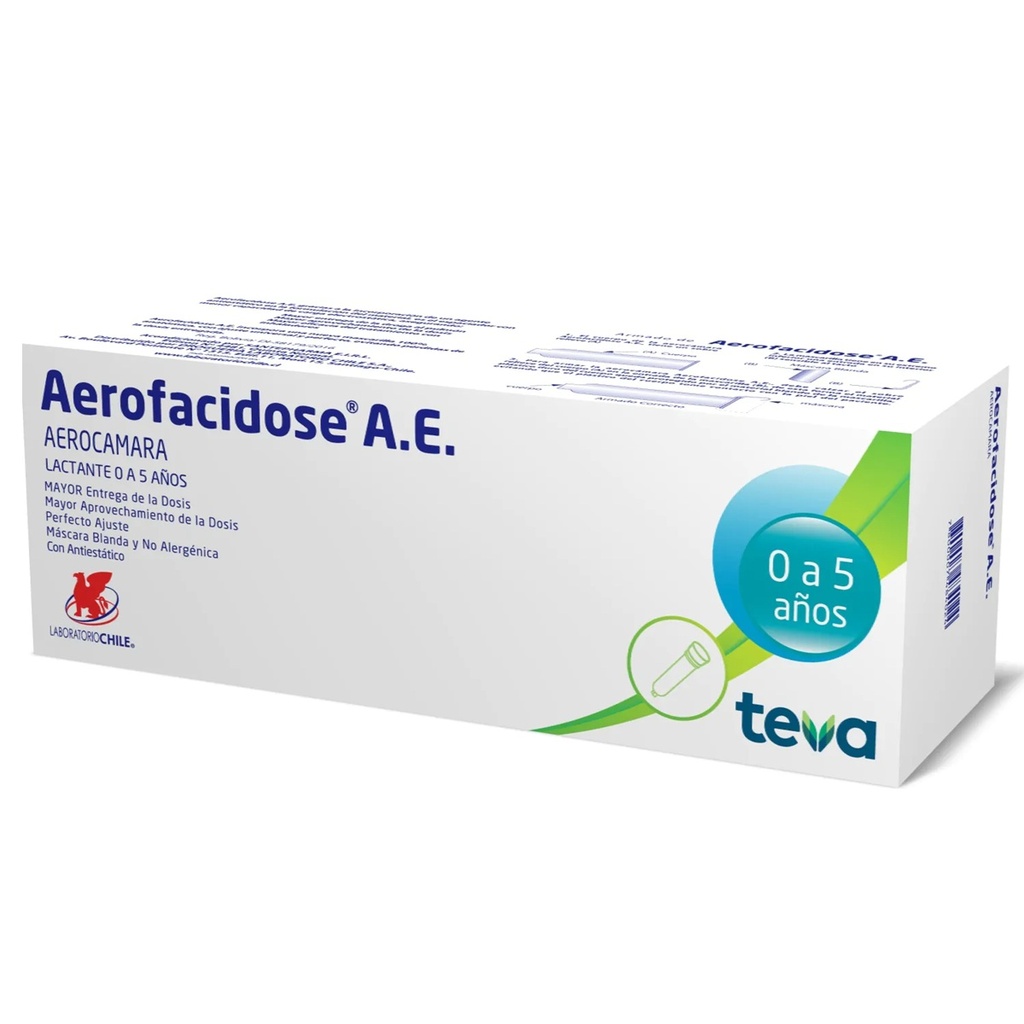 Aerofacidose Aerocámara Antiestática Lactante 0-5 Años Laboratorio Chile