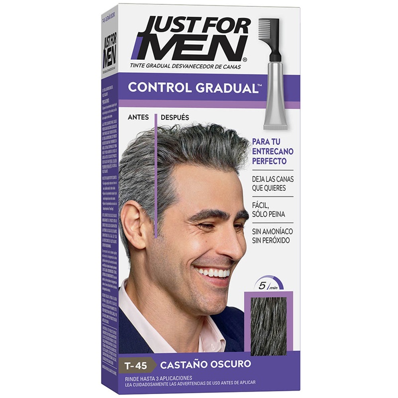 Just for Men Control Gradual Tintura Tono Natural Castaño Oscuro 40 g