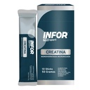 Infor Pro Sport Creatina Monohidratada Micronizada 10 Sticks 5 g
