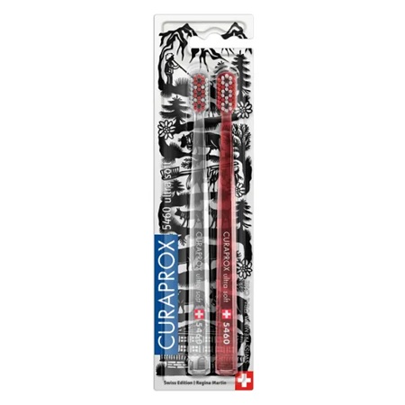 Curaprox 5460 Ultra Suave 2 Cepillos de Dientes Swiss Edición 2020 Curaden
