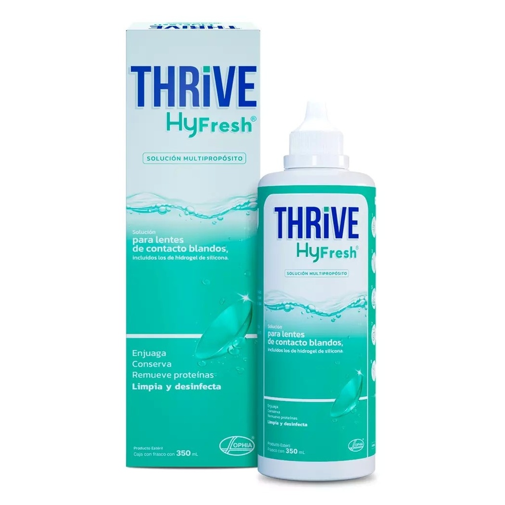 Thrive Hyfresh Solución Multipropósito Lentes de Contacto 350 mL