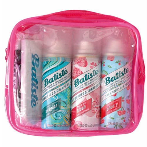 Batiste Estuche 3 Shampoo en Seco Mini 50 mL + Cepillo