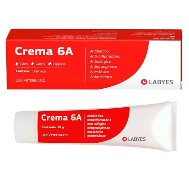 Crema 6A Gato/Perro/Caballo 30 g Labyes