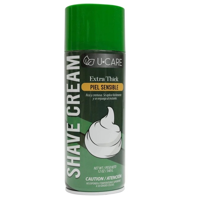 U Care Espuma Afeitar Extra Thick Piel Sensible 340 g