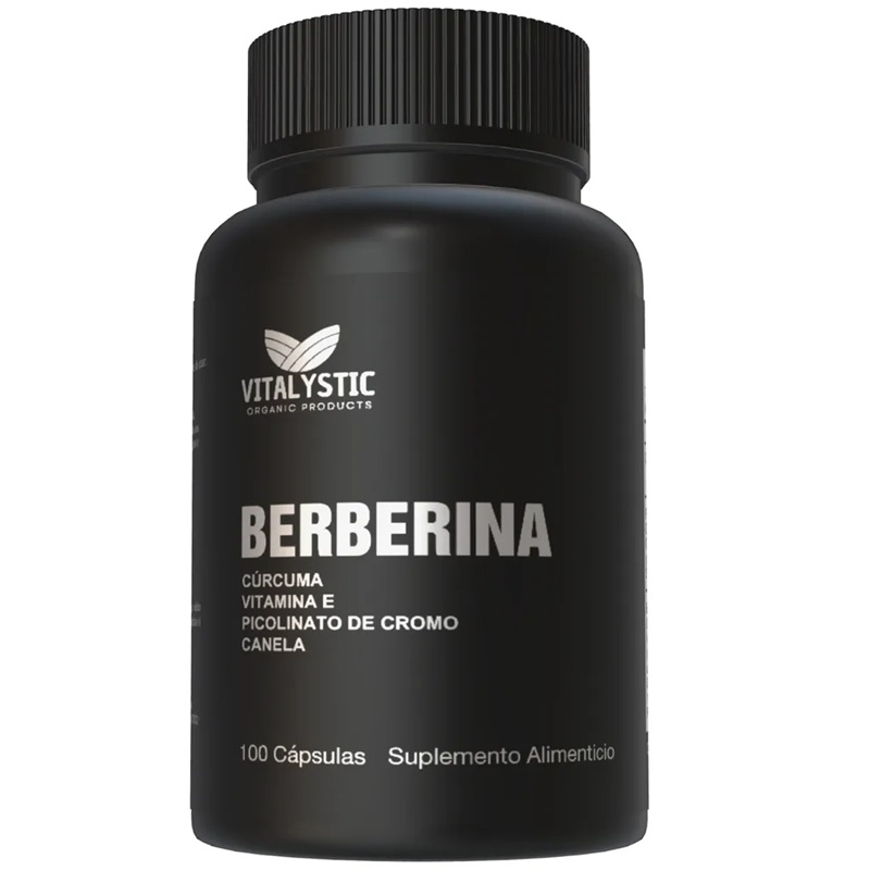 Berberina -Cúrcuma -Vit. E -Picolinato de Cromo 100 Cápsulas Vitalystic