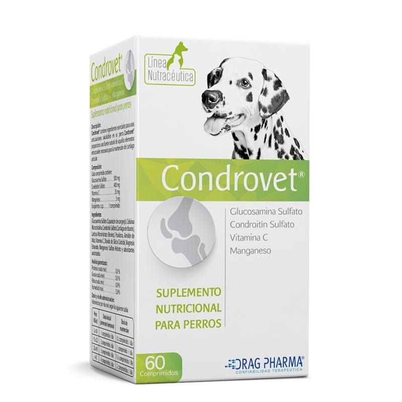Condrovet Perro 60 Comprimidos Drag Pharma