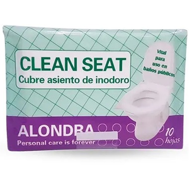 Clean Seat Cubre Asiento Inodoro 10 Unidades Alondra