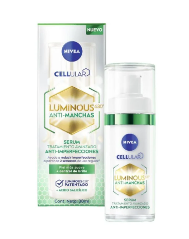 Nivea Luminous 630° Serum Anti Manchas y Anti Imperfecciones 30 mL Beiersdorf