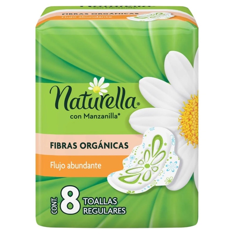 Naturella 8 Toallas Femeninas Regulares P&G