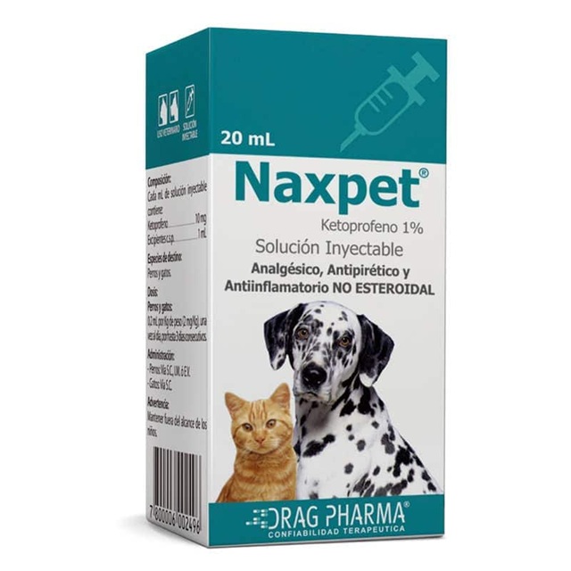 Naxpet Gato/Perro 1 % Solución Inyectable 20 mL Drag Pharma