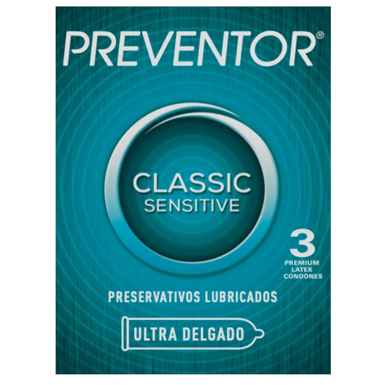 Preventor Classis Sensitive 3 Preservativos Ultra Delgados