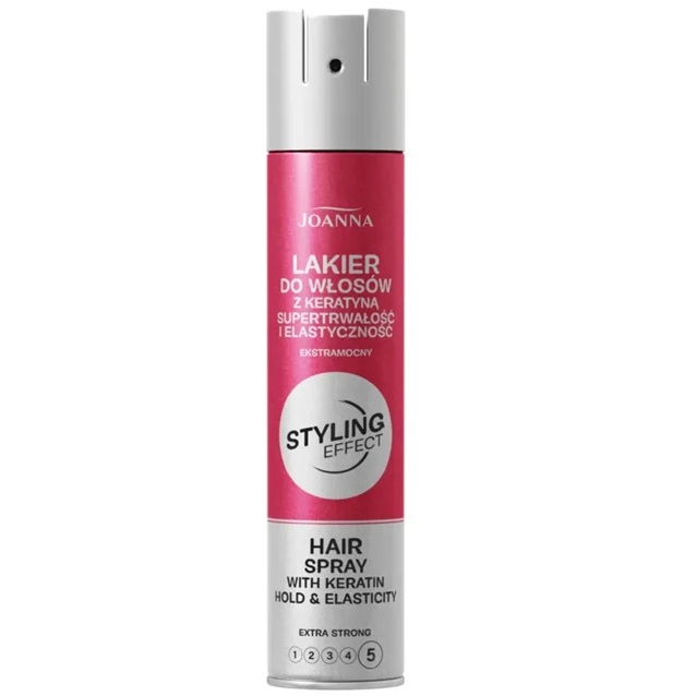 Joanna 250 mL Laca Capilar Fijadora Extra Fuerte con Keratina