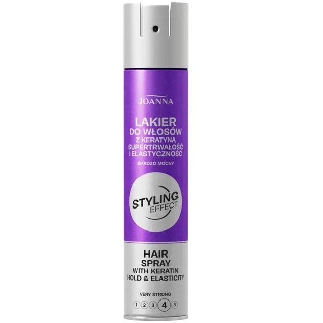 Joanna 250 mL Laca Capilar Fijadora Fuerte con Keratina