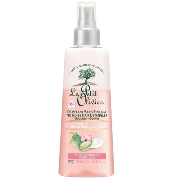 Desenredante Bifásico Suavidad y Brillo con Almendra Dulce y Arrroz 150 mL Le Petit Olivier