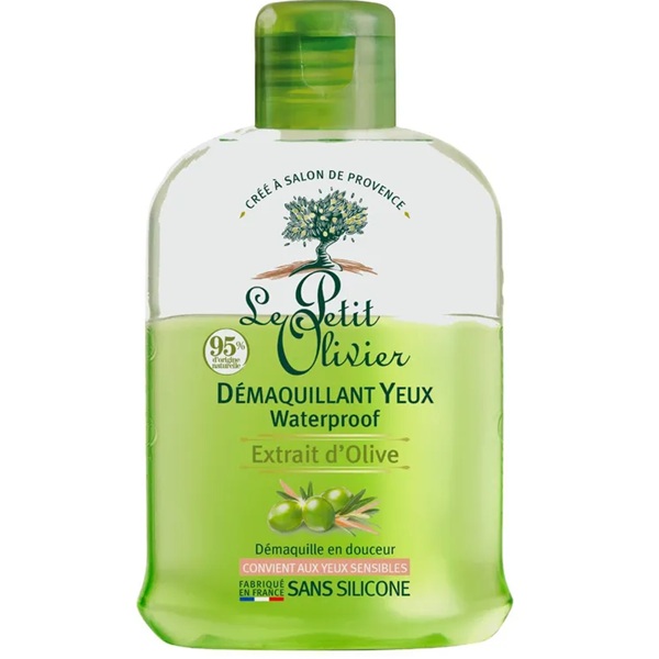 Desmaquillante Bifásico de Ojos Waterproof con Extracto de Oliva 125 mL Le Petit Olivier