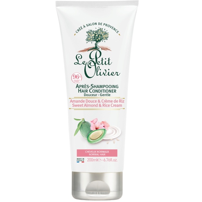 Acondicionador Cabello Normal con Crema de Almendra Dulce y Arroz 200 mL Le Petit Olivier