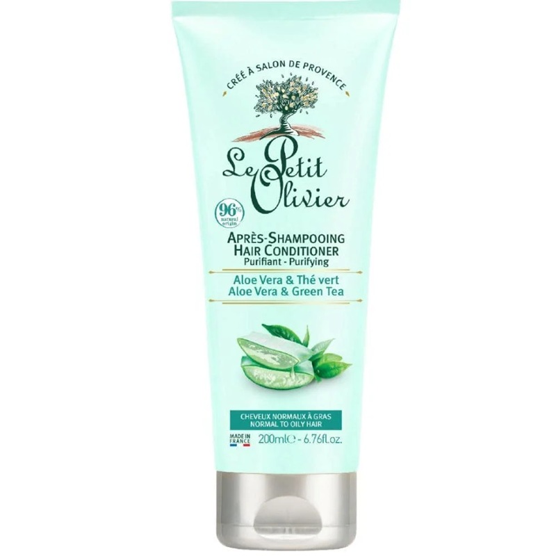 Acondicionador Purificante Cabello Graso con Aloe Vera y Té Verde 200 mL Le Petit Olivier