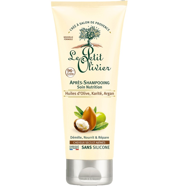 Acondicionador Cabello Seco con Aceites de Oliva, Karité y Argán 200 mL Le Petit Olivier