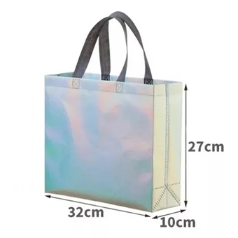 Bolsa de Regalo Iridiscente No Tejida con Asas