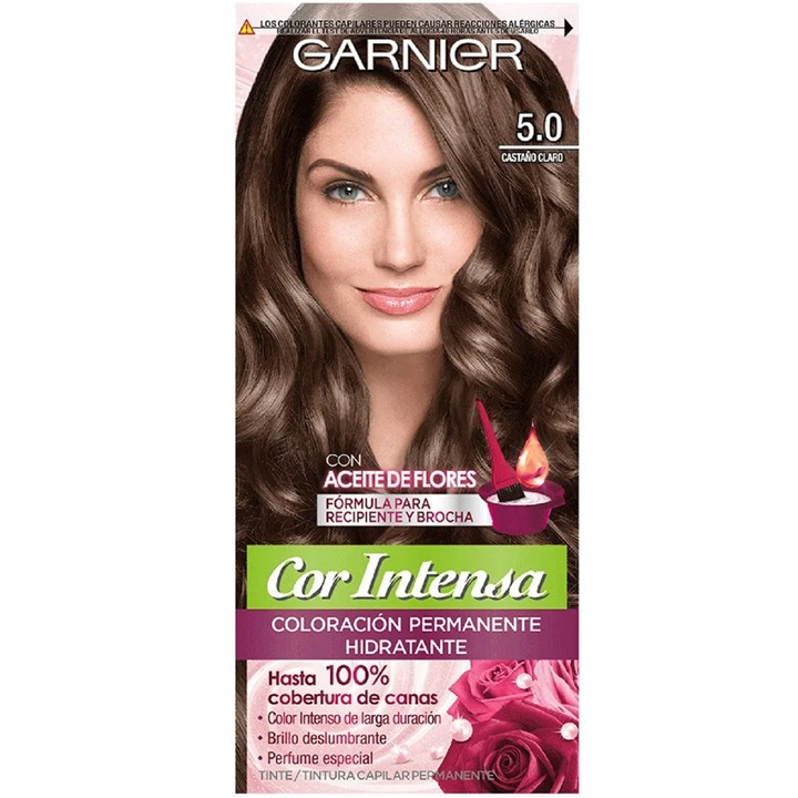 Cor Intensa 5.0 Castaño Claro Tintura Permanente Garnier