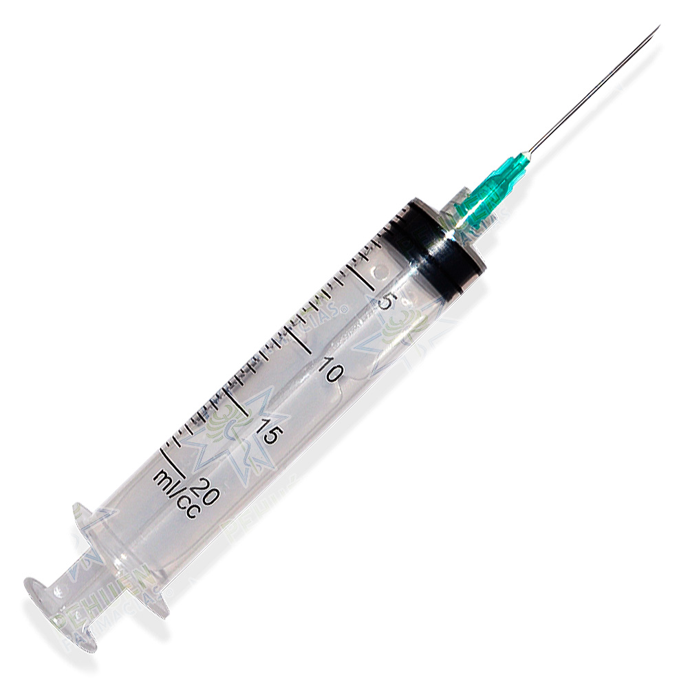 Jeringa 20 mL Luer Slip Aguja 21 G 1 ½" Reutter Cranberry