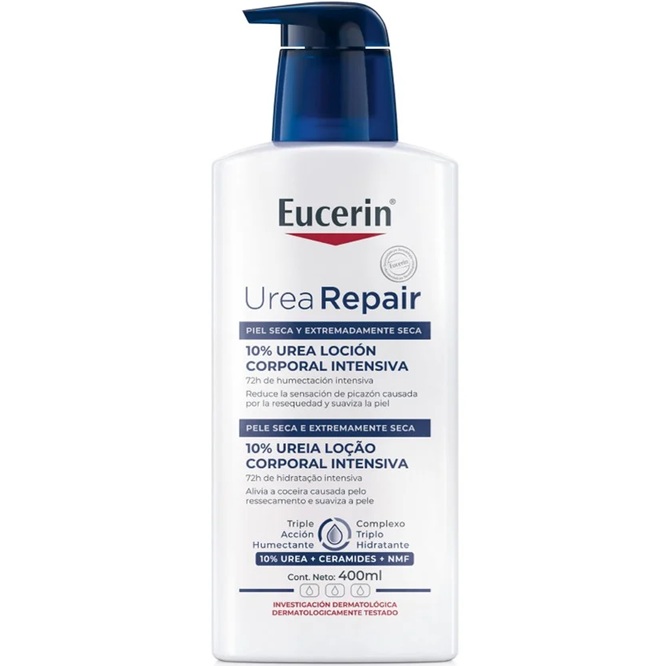 UreaRepair Plus Loción Reparadora Urea 10% Piel Extra Seca y Áspera 400 mL Eucerin