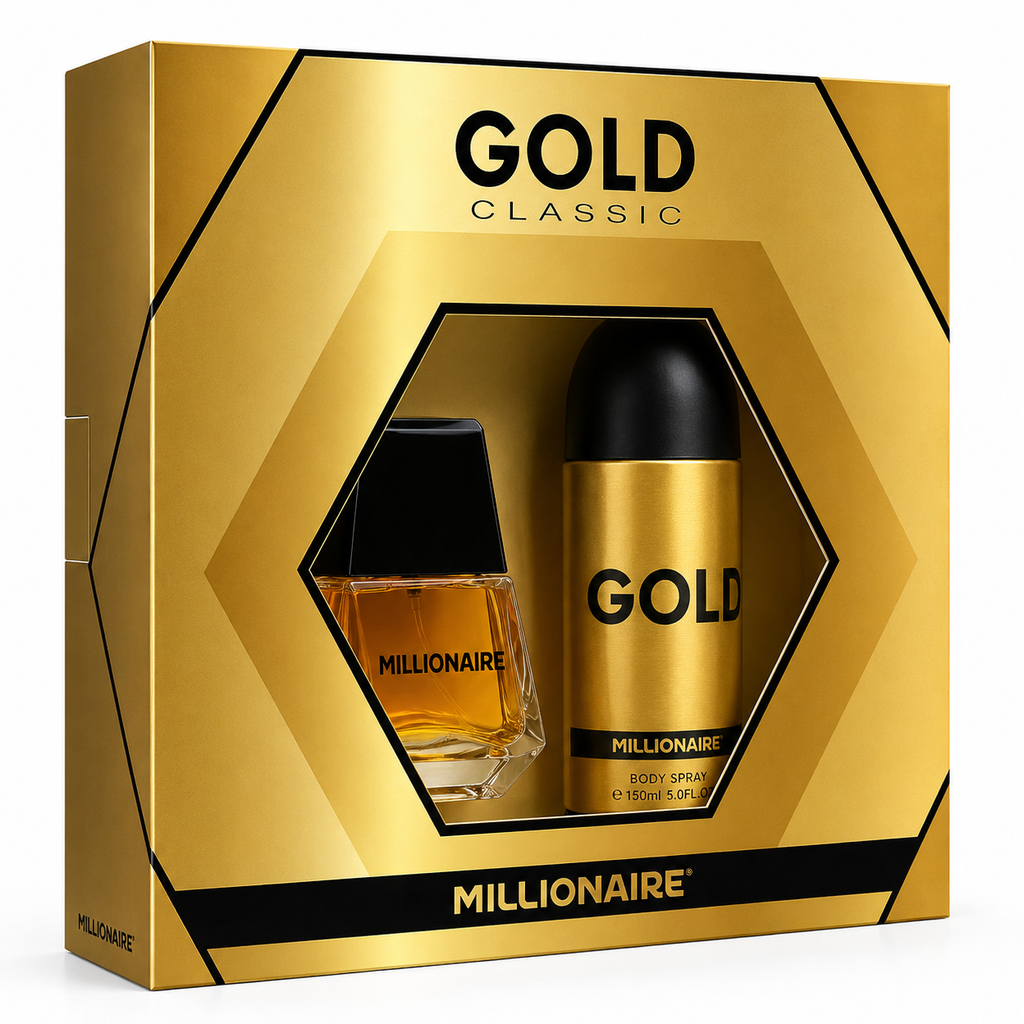 Millonaire Gold Classic Colonia 60 mL + Desodorante Spray 150 mL