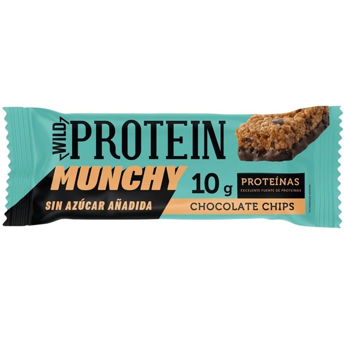 Wild Protein Barra de Proteína Munchy Chocolate Chips 30 g