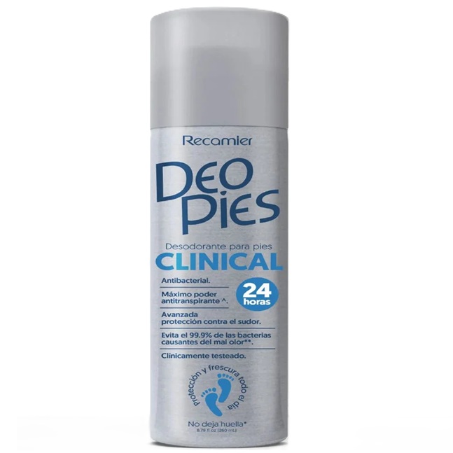 Deo Pies Clinical 24H Spray Desodorante Pies 260 mL Recamier